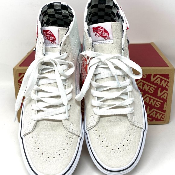 VANS Sk8-Hi Tapered Diy White Suede Women’s Size 6 Sneakers VN0A4U1624F - Picture 5 of 10
